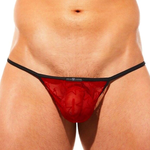 Gregg Homme Men's Starr String Cockring Underwear RED - 190116 - Picture 1 of 1